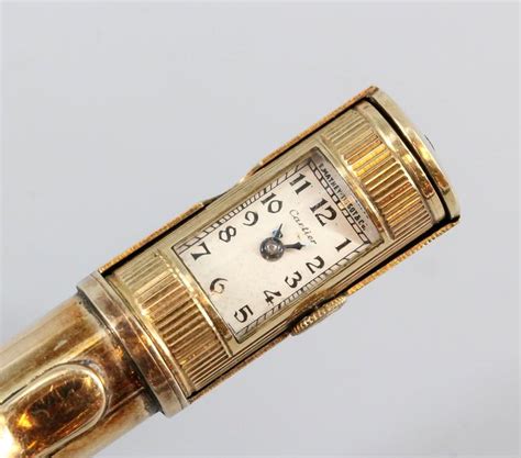 VINTAGE CARTIER WATCH AND LIGHTER COMBO PENCIL 